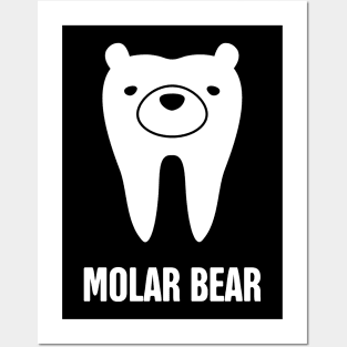 Molar Bear | Cute Dentist Orthodontist Graphic Posters and Art